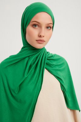 Sibel - Green Jersey Hijab