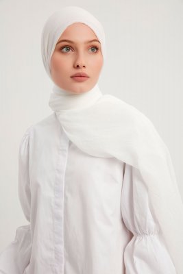 Afet - Offwhite Comfort Hijab