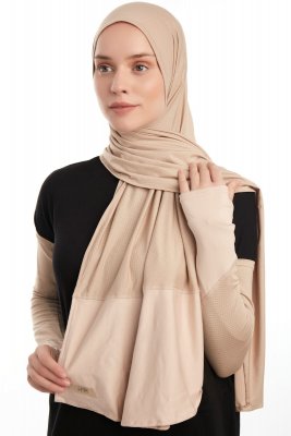 Azize - Light Taupe Pro Scarf Sport Hijab Set