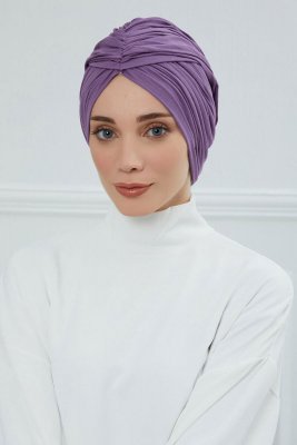 Amy - Violet Cotton Turban