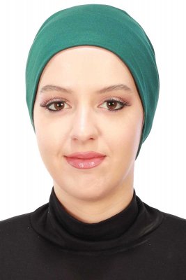Stella - Dark Green Cotton Turban