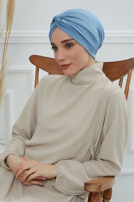 Astrid - Sky Blue Cotton Turban