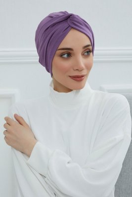 Astrid - Violet Cotton Turban
