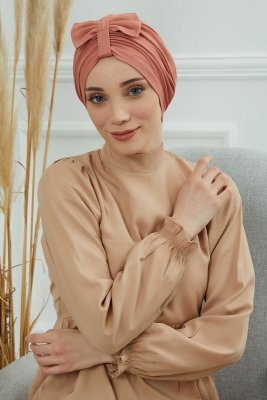 Agnes - Salmon Cotton Turban