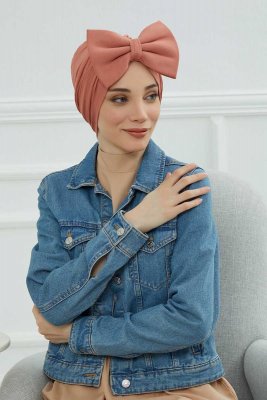 Julia - Salmon Cotton Turban