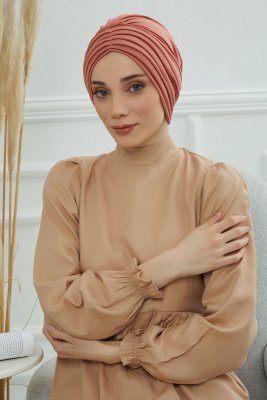 Wilma - Salmon Cotton Turban