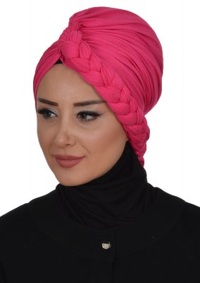 Theresa - Fuchsia Cotton Turban - Ayse Turban
