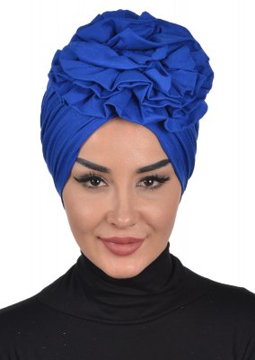 Kerstin - Blue Cotton Turban - Ayse Turban