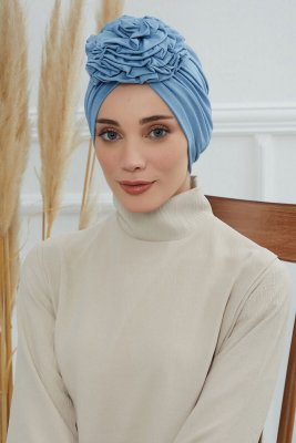 Kerstin - Sky Blue Cotton Turban