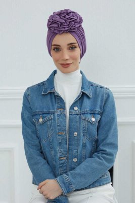 Kerstin - Violet Cotton Turban
