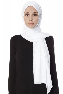 Farah - White Jersey Hijab