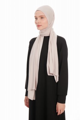 Farah - Light Grey Jersey Hijab