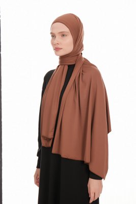 Farah - Brown Jersey Hijab