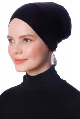 Defne - Black Parizien Underscarf - Ecardin