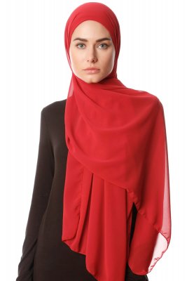 Derya - Bordeaux Practical Chiffon Hijab