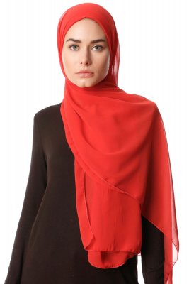 Derya - Raspberry Practical Chiffon Hijab