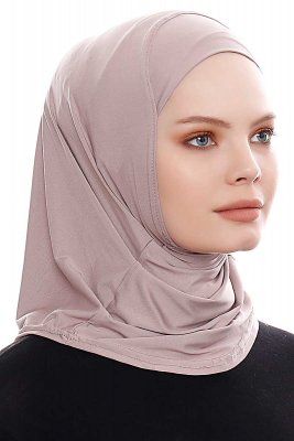 Elif - Stone Grey Sport Hijab - Ecardin