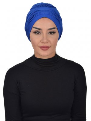 Linda Blå Bomull Turban Ayse Turban 321911-1