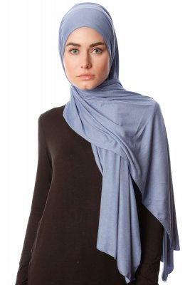 Melek - Indigo Premium Jersey Hijab - Ecardin