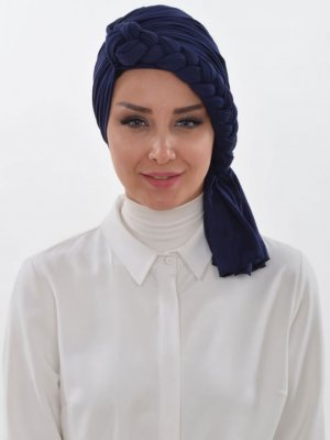 Theresa Marinblå Turban Ayse Turban Tasarim 324203a