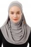 Esma - Light Grey Amira Hijab - Firdevs