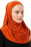 Esma - Orange Amira Hijab - Firdevs