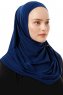 Esma - Light Navy Blue Amira Hijab - Firdevs