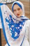 Orchid Patterned Twill Hijab - Sal Evi