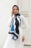 Ocean Patterned Twill Hijab - Sal Evi