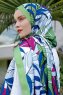Leaf Patterned Twill Hijab - Sal Evi
