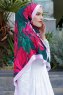Ruby Patterned Twill Hijab - Sal Evi