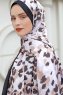 Leopard Patterned Twill Hijab - Sal Evi