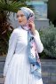 Pink Breeze Patterned Twill Hijab - Sal Evi