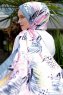 Pink Breeze Patterned Twill Hijab - Sal Evi