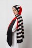 Striped Patterned Twill Hijab - Sal Evi