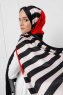Striped Patterned Twill Hijab - Sal Evi