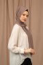 Yildiz - Taupe Crepe Chiffon Hijab