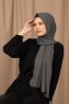 Yildiz - Grey Crepe Chiffon Hijab