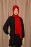 Yildiz - Red Crepe Chiffon Hijab