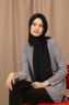 Yildiz - Dark Navy Blue Crepe Chiffon Hijab
