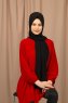 Yildiz - Black Crepe Chiffon Hijab