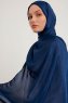 Berrak - Navy Blue Janjanli Hijab