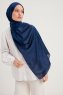 Berrak - Navy Blue Janjanli Hijab