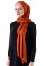 Seda - Brick Red Jersey Hijab - Ecardin