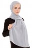 Derya - Light Grey Practical Chiffon Hijab