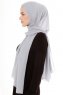 Derya - Light Grey Practical Chiffon Hijab