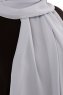 Derya - Light Grey Practical Chiffon Hijab