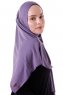 Hanfendy - Dark Purple Practical One Piece Hijab