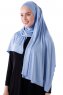 Hanfendy - Light Blue Practical One Piece Hijab