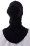 Damla - Black Ninja Hijab Mask Underscarf